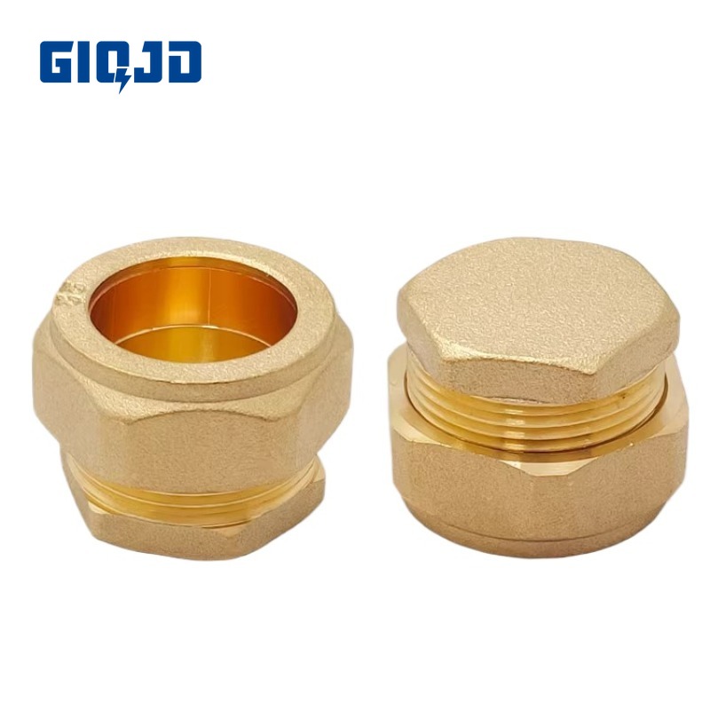 Compression Fitting Brass - Messing Kaart mouw plug 15 16