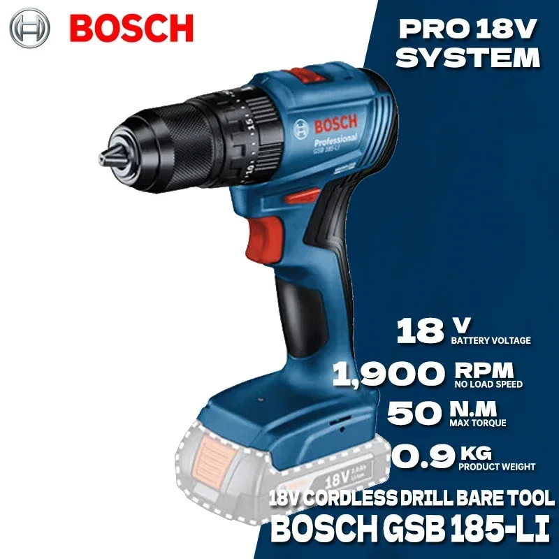 BOSCH GSB 185-LI Borstelloze a - Bosch Drill Gsb 18V recensie en prijs
