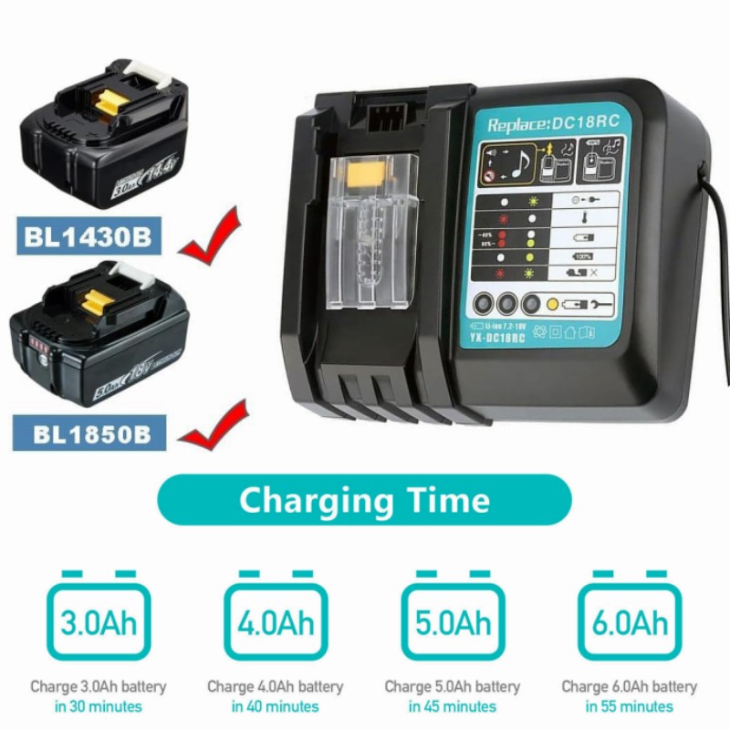 DC18RC Li-ion Batterij 3A Opla - Makita Drill Hp1640 recensie en prijs