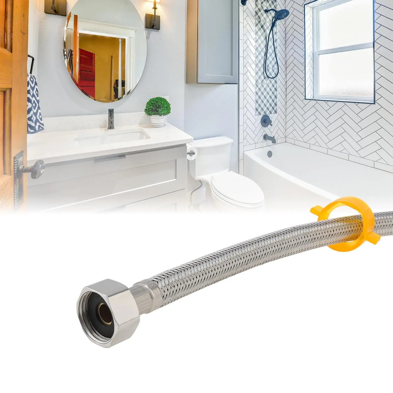 30/50 Cm 1/2 Inch Rvs Sanitair - Flexible Hose Braided recensie en prijs